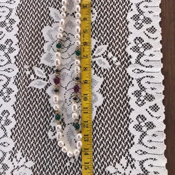 AVON KENNETH JAY LANE RENAISSANCE NECKLACE VINTAGE 1989 - Picture 4 of 13